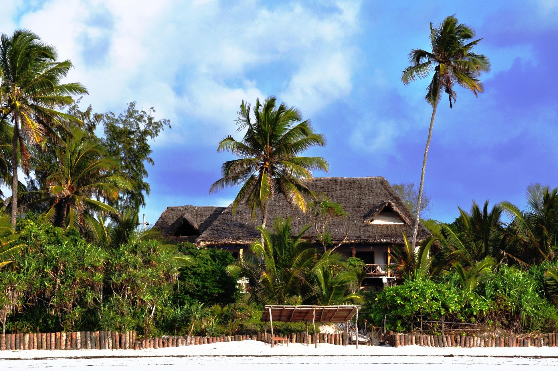Vue de la villa depuis la plage